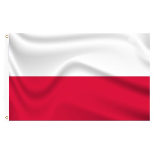 Maszt 90x150cm z polską flagą