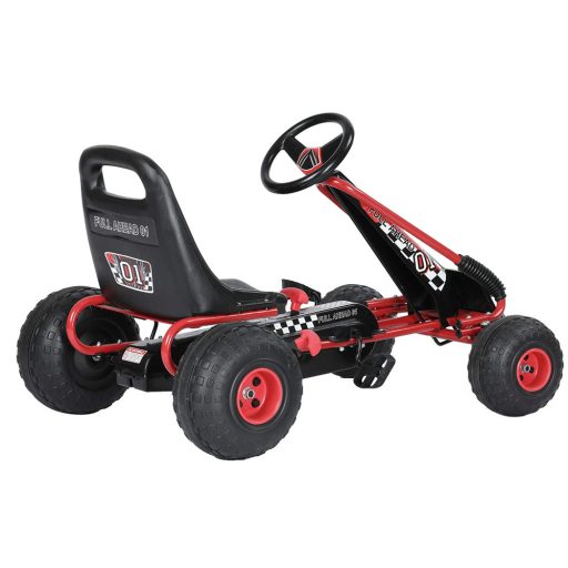 Pedal go-kart dla dzieci, czerwony
