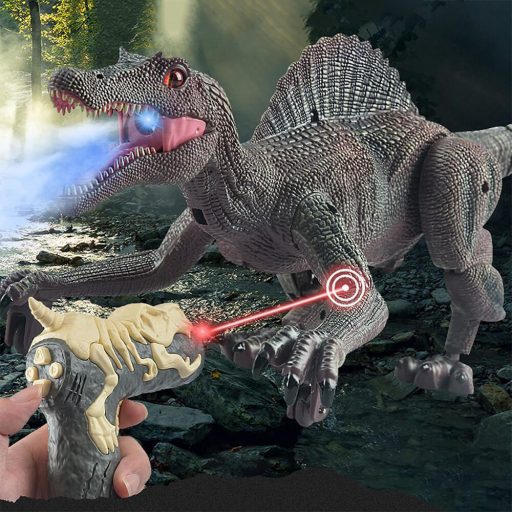 Zdalnie sterowany dinozaur z efektami dźwiękowymi i świetlnymi