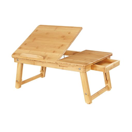 Bambusowy stolik na laptopa